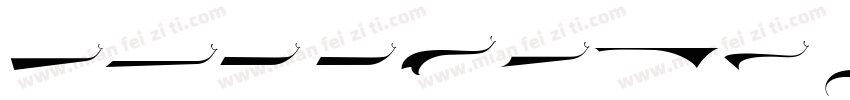 LHF Flash Script Swashes字体转换
